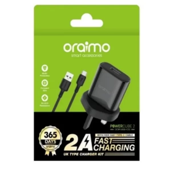 oraimo U65s Charger 2A Fast Charger