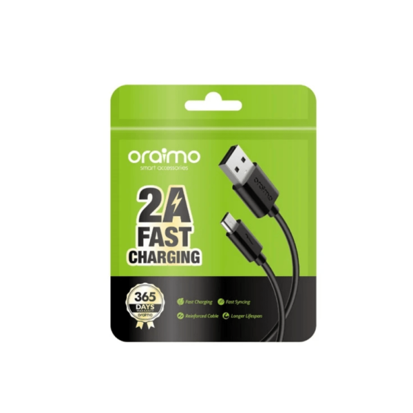 Oraimo USB Fast Charging Cable - Black